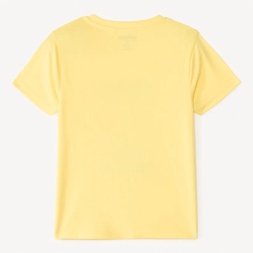 T-shirt met korte mouwen, effen met een zomerse fantasiedruk en borduurwerk jongens