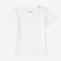 T-shirt met korte mouwen effen textuur voor baby jongen