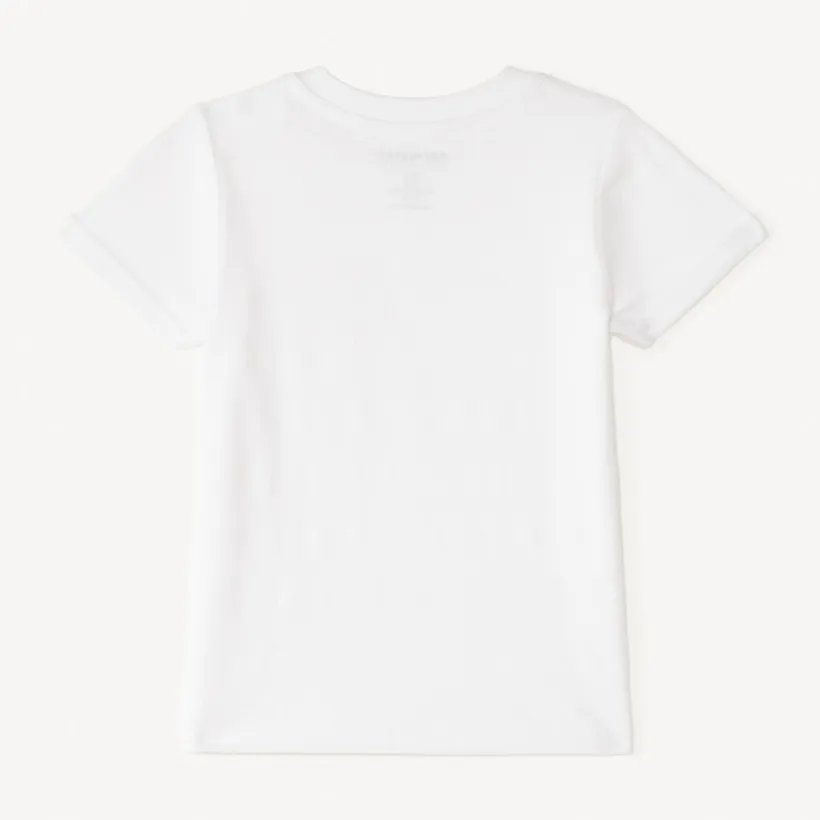 T-shirt met korte mouwen effen textuur voor baby jongen