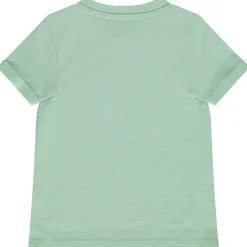 T-shirt met korte mouwen effen textuur voor baby jongen