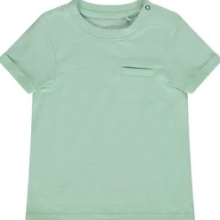 T-shirt met korte mouwen effen textuur voor baby jongen