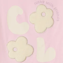 T-shirt met korte mouwen en badstof patches meisjes