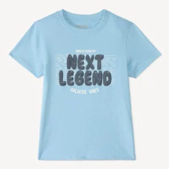 T-shirt met korte mouwen en 3D ballonprint jongens