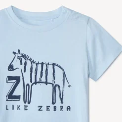 T-shirt met korte mouwen en dierenprint voor babyjongens