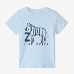 T-shirt met korte mouwen en dierenprint voor babyjongens