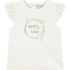 T-shirt met korte mouwen en 3D vlinders voor meisjes