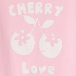 T-shirt met korte mouwen en fantasieprint voor babymeisjes