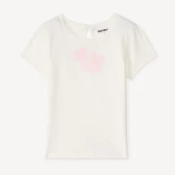 T-shirt met korte mouwen en fantasieprint voor babymeisjes