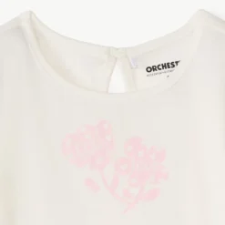 T-shirt met korte mouwen en fantasieprint voor babymeisjes