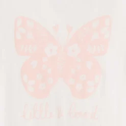 T-shirt met korte mouwen en fantasieprint voor babymeisje