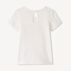 T-shirt met korte mouwen en fantasieprint voor babymeisje