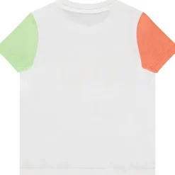 T-shirt met korte mouwen en fluffy borduursel voor babyjongens