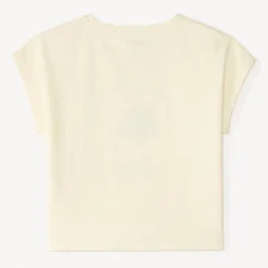 T-shirt met korte mouwen en geborduurde bloemen meisjes