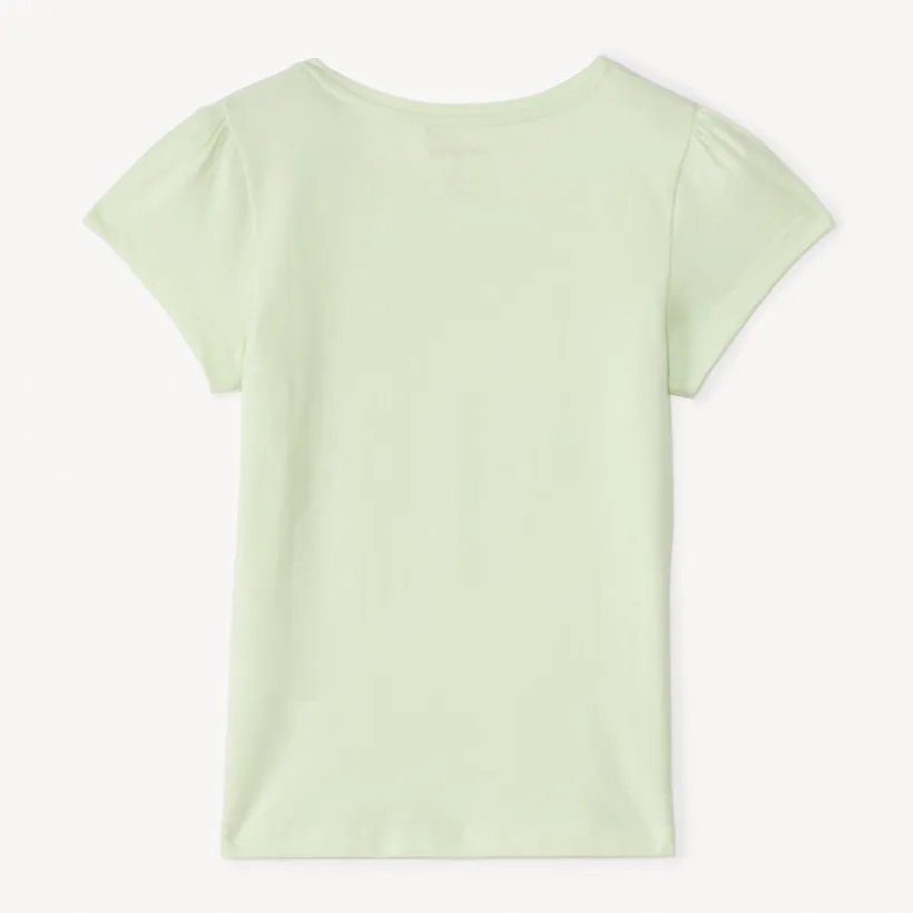 T-shirt met korte mouwen en glitters meisjes