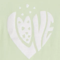 T-shirt met korte mouwen en glitters meisjes