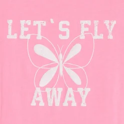 T-shirt met korte mouwen en glitters meisjes
