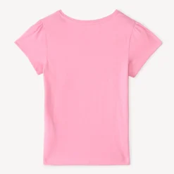T-shirt met korte mouwen en glitters meisjes