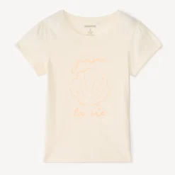 T-shirt met korte mouwen en glitters meisjes
