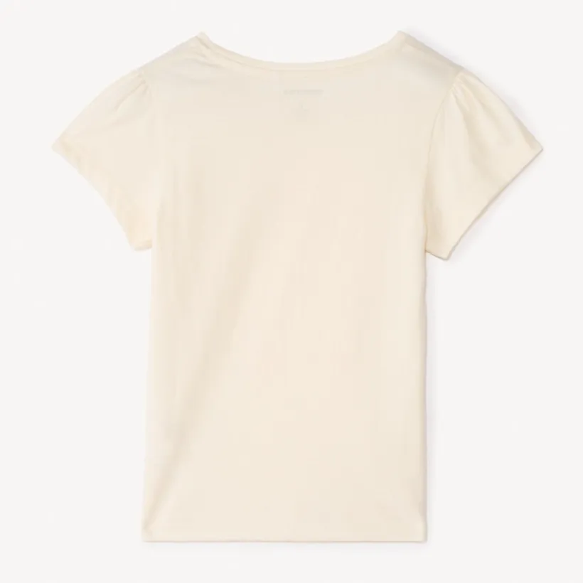 T-shirt met korte mouwen en glitters meisjes
