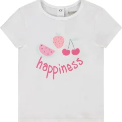 T-shirt met korte mouwen en pailletten meisjes