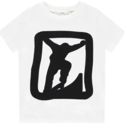 T-shirt met korte mouwen en patch voor jongen