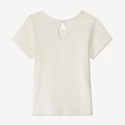 T-shirt met korte mouwen en print van harten meisjes