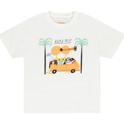 T-shirt met korte mouwen en print road trip jongens