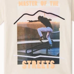 T-shirt met korte mouwen en skate photoprint jongens