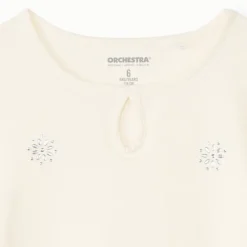 T-shirt met korte mouwen en strass meisjes