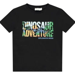 T-shirt met korte mouwen fantasie dinosaurus voor jongen