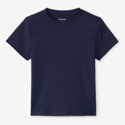 T-shirt met korte mouwen in effen kleur jongens