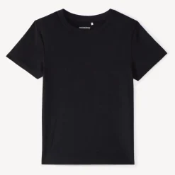 T-shirt met korte mouwen in effen kleur jongens
