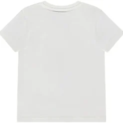T-shirt met korte mouwen in effen kleur met fantasieprint voor jongen