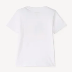T-shirt met korte mouwen in effen kleur met fantasiedruk voor babyjongen