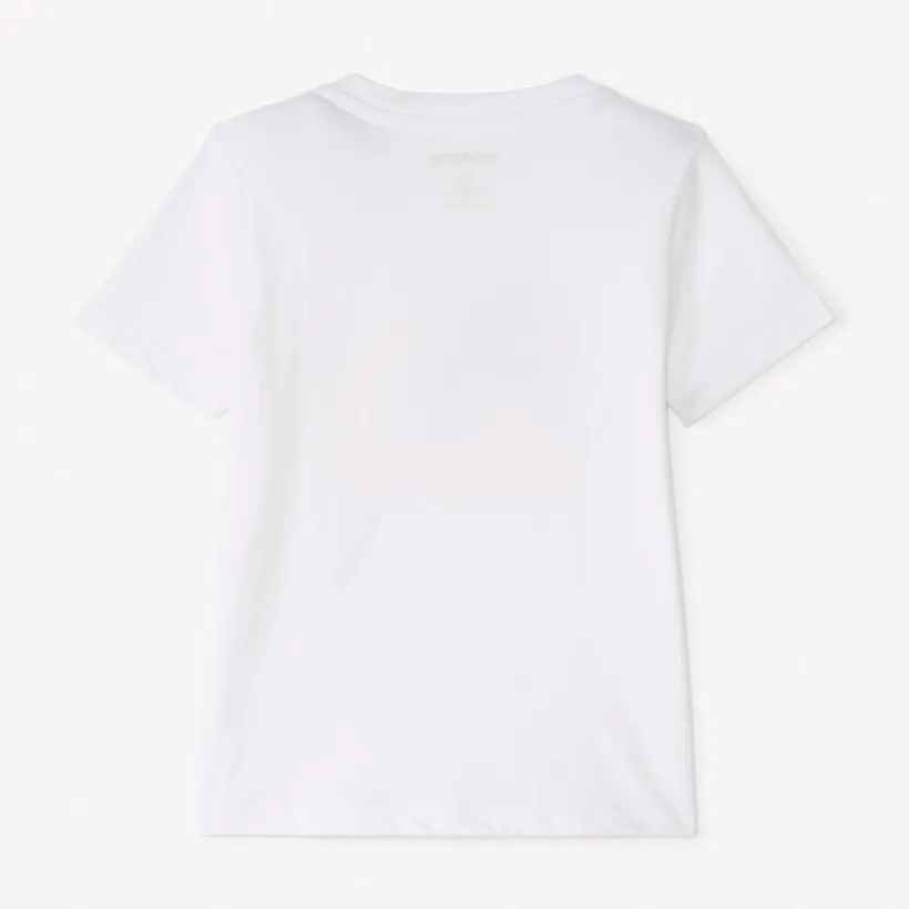 T-shirt met korte mouwen in effen kleur met fantasiedruk voor babyjongen