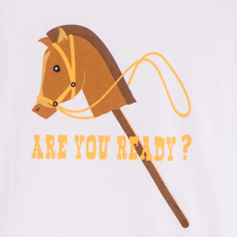 T-shirt met korte mouwen in effen kleur met fantasiedruk voor babyjongen