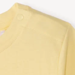 T-shirt met korte mouwen in effen kleur met fantasiedruk voor babyjongen