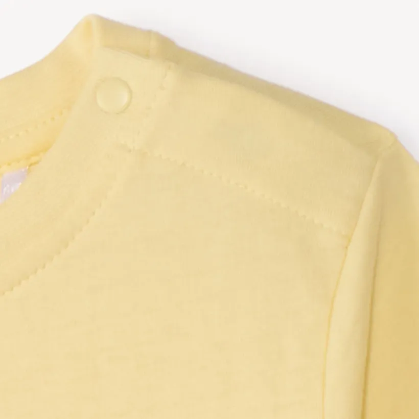 T-shirt met korte mouwen in effen kleur met fantasiedruk voor babyjongen
