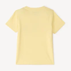 T-shirt met korte mouwen in effen kleur met fantasiedruk voor babyjongen