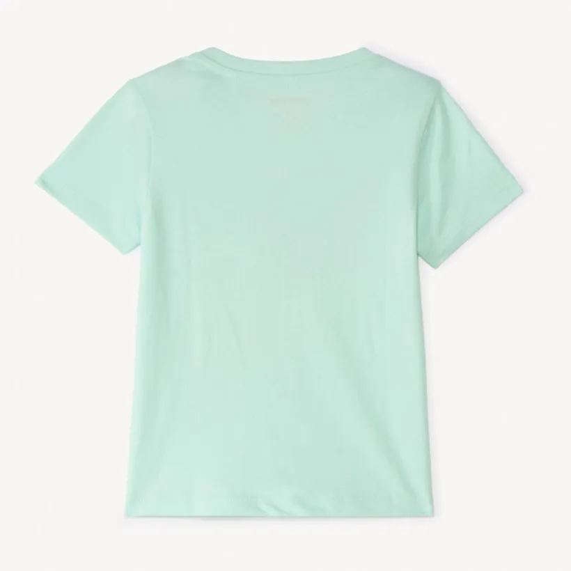 T-shirt met korte mouwen in effen kleur met fantasiedruk voor babyjongen