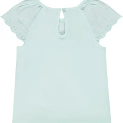 T-shirt met korte mouwen in Engels borduursel voor baby meisjes