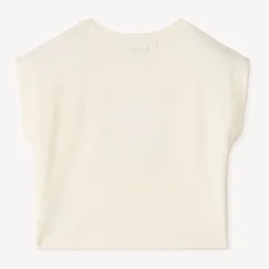T-shirt met korte mouwen in knoopvorm meisjes