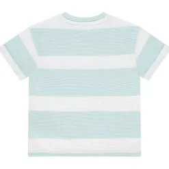 T-shirt met korte mouwen in ottomaanse jersey jongens