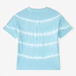 T-shirt met korte mouwen in tie-dye surfprint jongens
