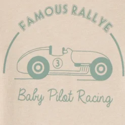 T-shirt met korte mouwen met auto-print voor jongensbaby's