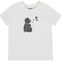 T-shirt met korte mouwen met beer en bellen voor baby jongen