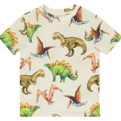 T-shirt met korte mouwen met dinosaurusprint voor jongen