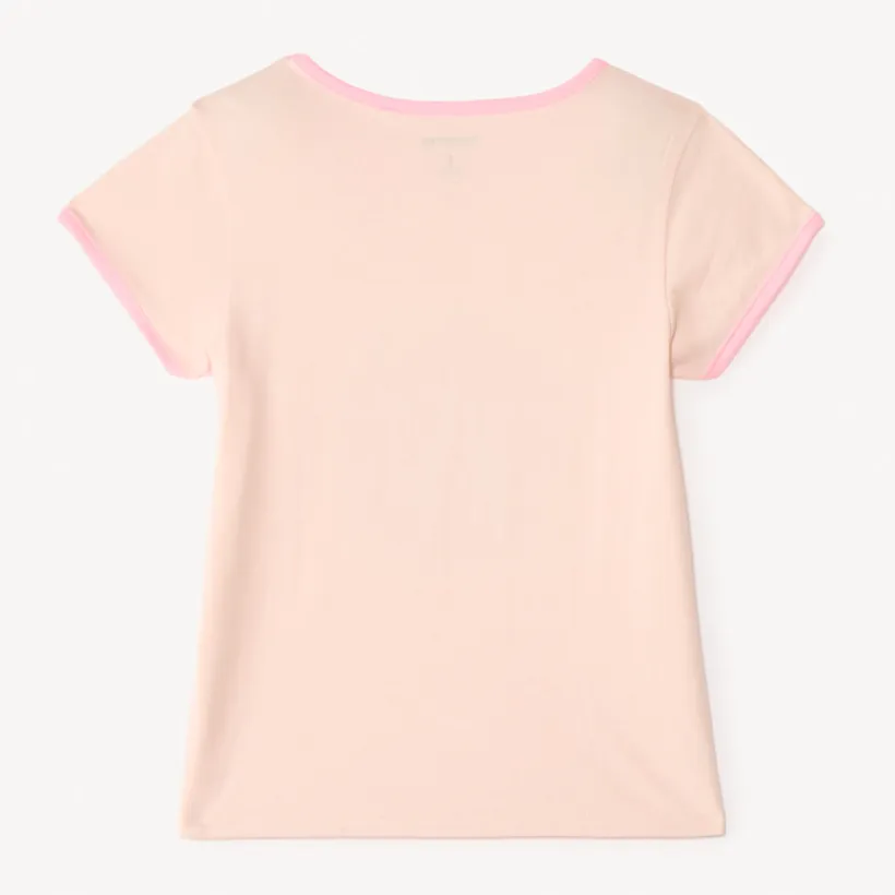 T-shirt met korte mouwen met fantasie sequinmotieven meisjes