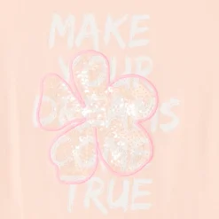 T-shirt met korte mouwen met fantasie sequinmotieven meisjes