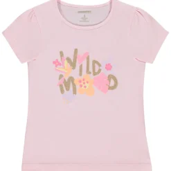 T-shirt met korte mouwen met fantasieprint meisjes